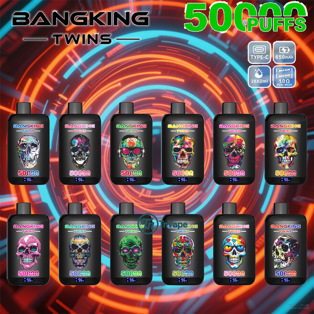 BANGKING TWINS 50K｜50,000 Puffs With Dual Flavor Disposable Vape
