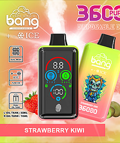 Promotional image for a disposable vape device called 